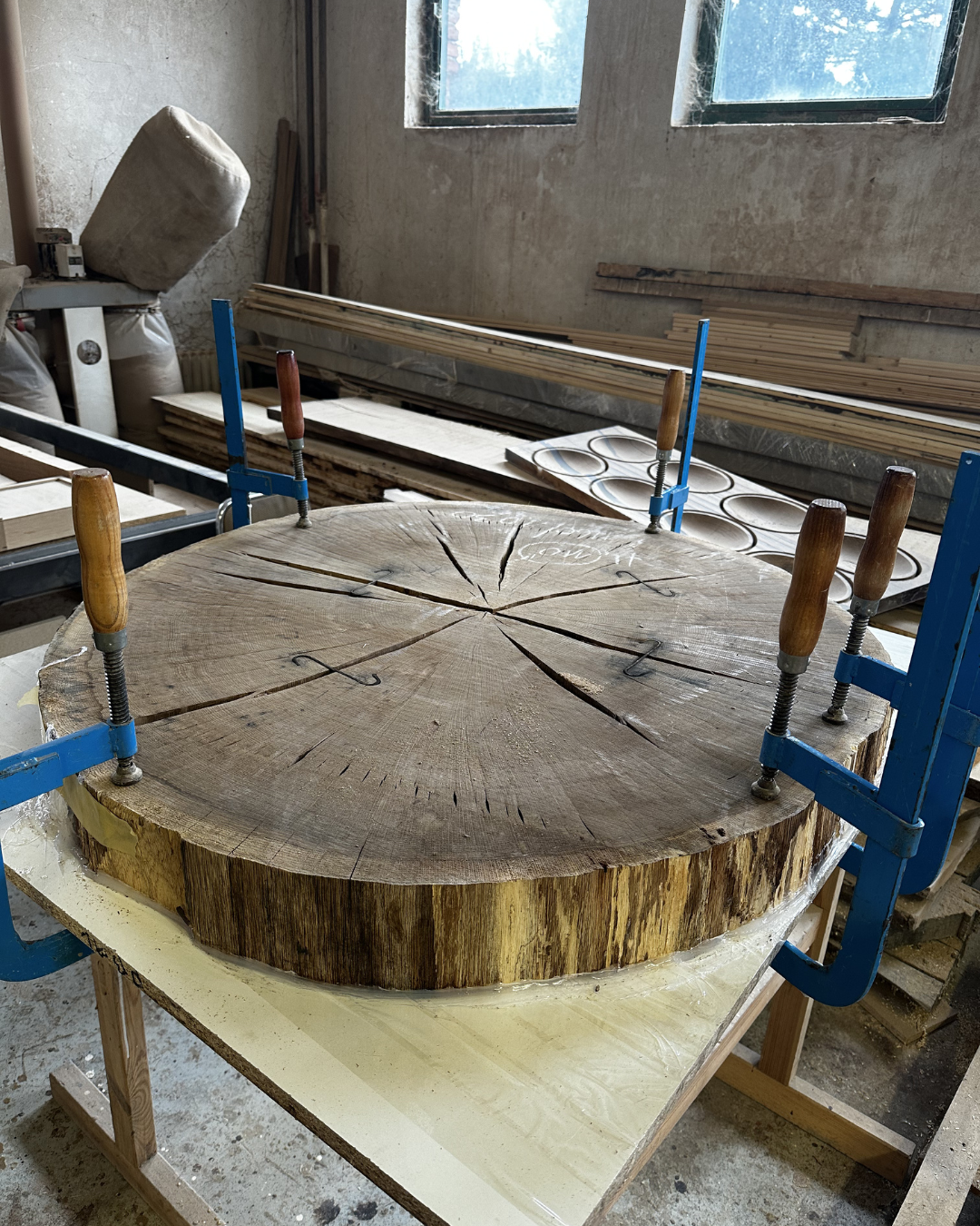 epoxidový stůl dub - forma na epoxid